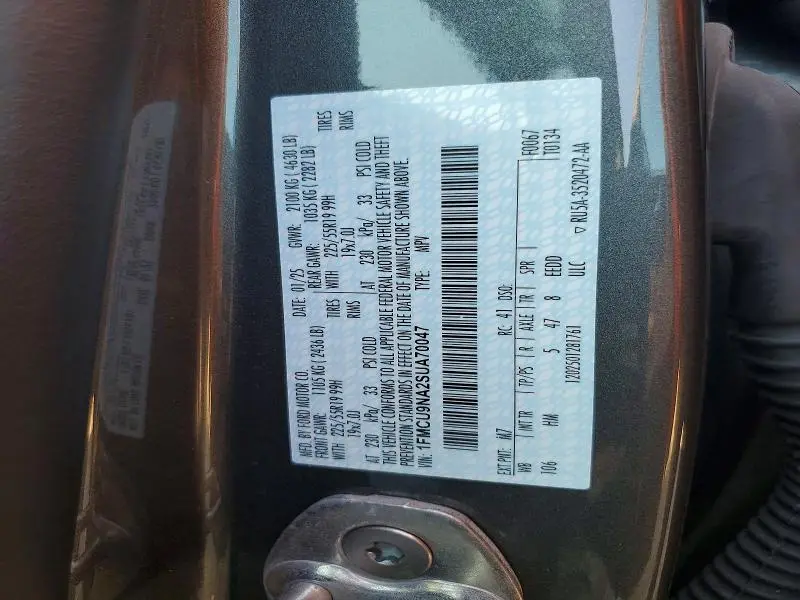2025 FORD ESCAPE ST LINE SELECT  