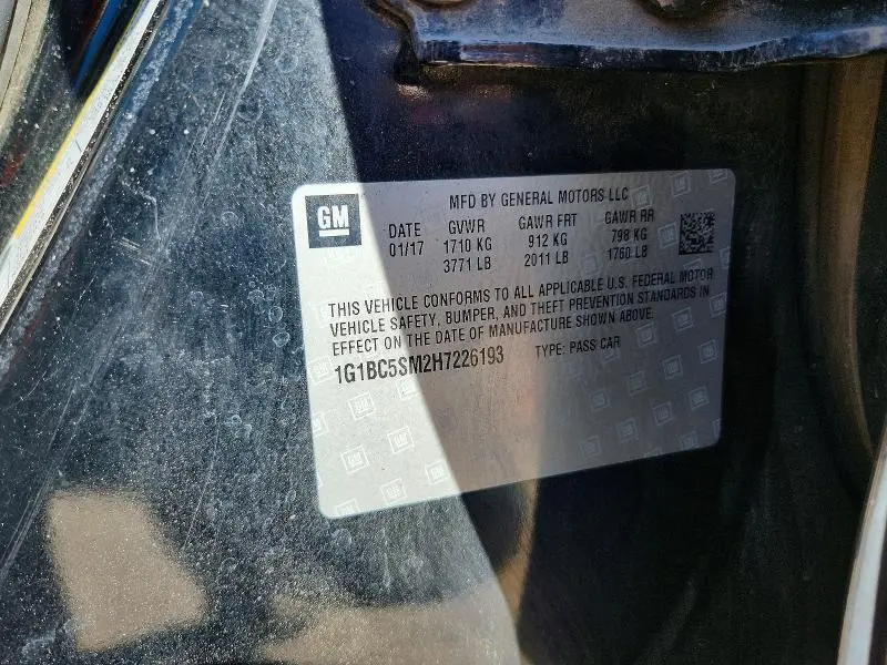 2017 CHEVROLET CRUZE LS  