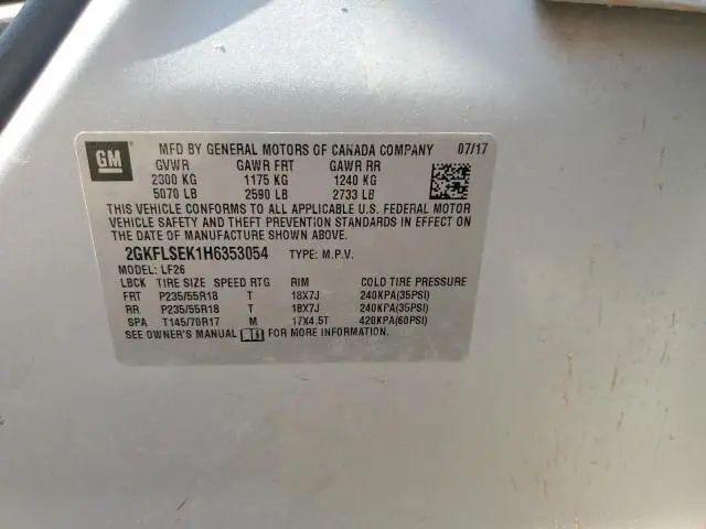 2017 GMC TERRAIN SLE  