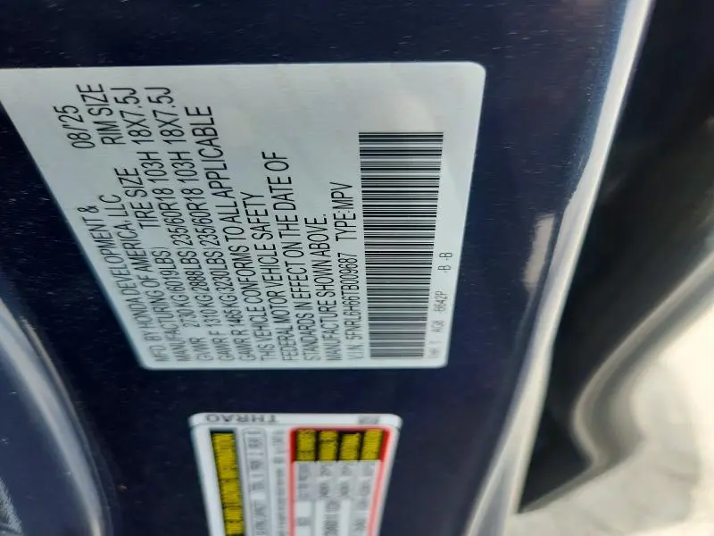 2026 HONDA ODYSSEY EXL  