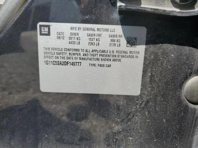 2013 CHEVROLET MALIBU 1LT  