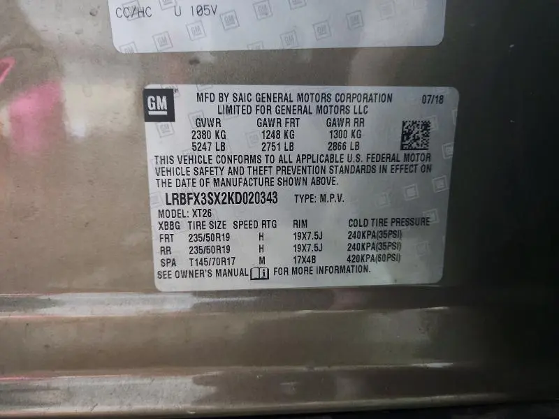 2019 BUICK ENVISION PREMIUM  