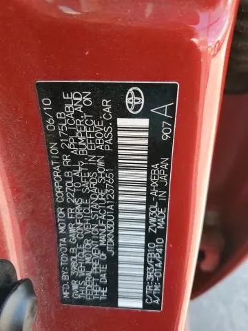 2010 TOYOTA PRIUS   
