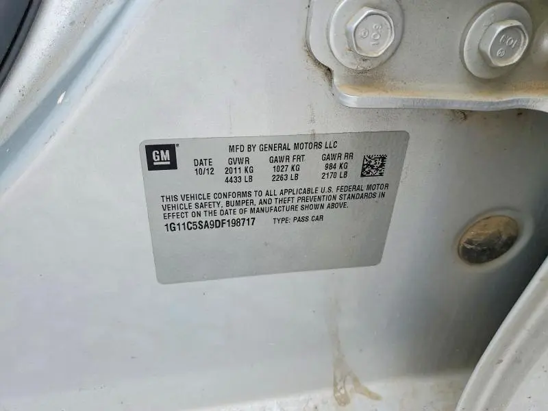 2013 CHEVROLET MALIBU 1LT  