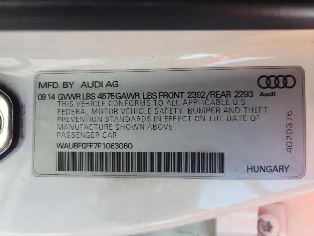 2015 AUDI A3 PREMIUM  
