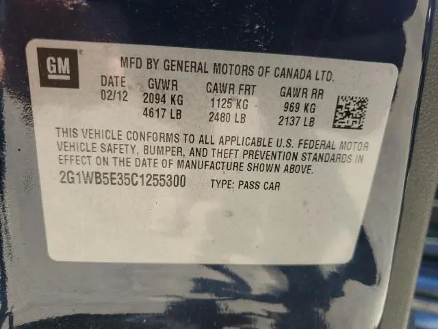 2012 CHEVROLET IMPALA LT  