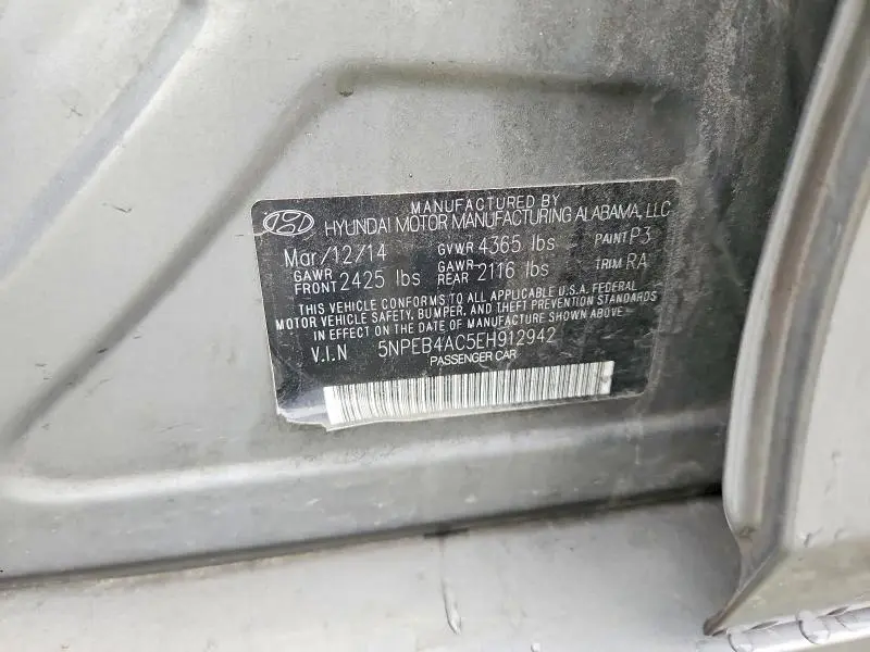 2014 HYUNDAI SONATA GLS  