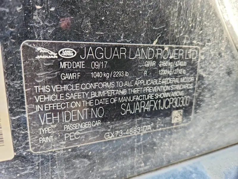 2018 JAGUAR XE   