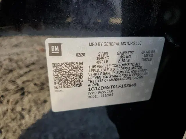 2020 CHEVROLET MALIBU LT