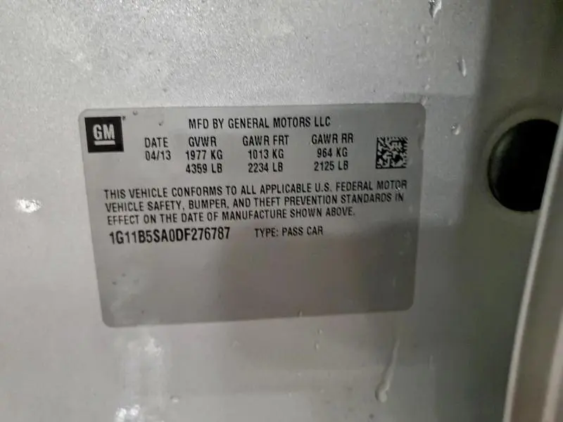 2013 CHEVROLET MALIBU LS  