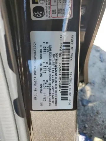 2014 MAZDA 3 GRAND TOURING  
