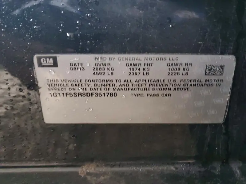 2013 CHEVROLET MALIBU 2LT  