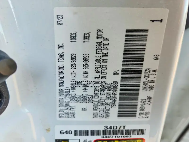 2023 TOYOTA SEQUOIA PLATINUM  