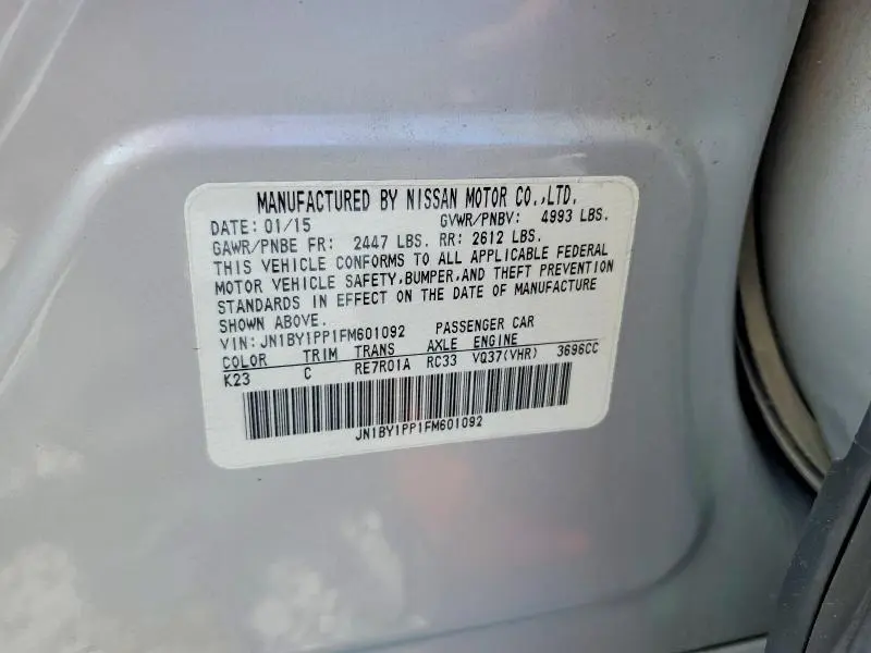 2015 INFINITI Q70L 3.7  