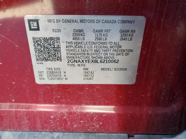 2020 CHEVROLET EQUINOX PREMIER  