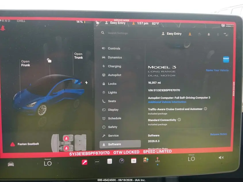 2023 TESLA MODEL 3 LONG RANGE DUAL MOTOR ALL-WHEEL DRIVE