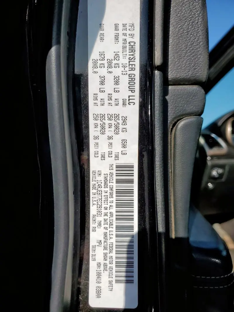 2014 JEEP GRAND CHEROKEE LIMITED  