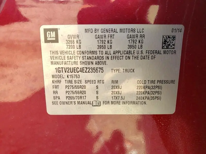 2014 GMC SIERRA K1500 SLE  