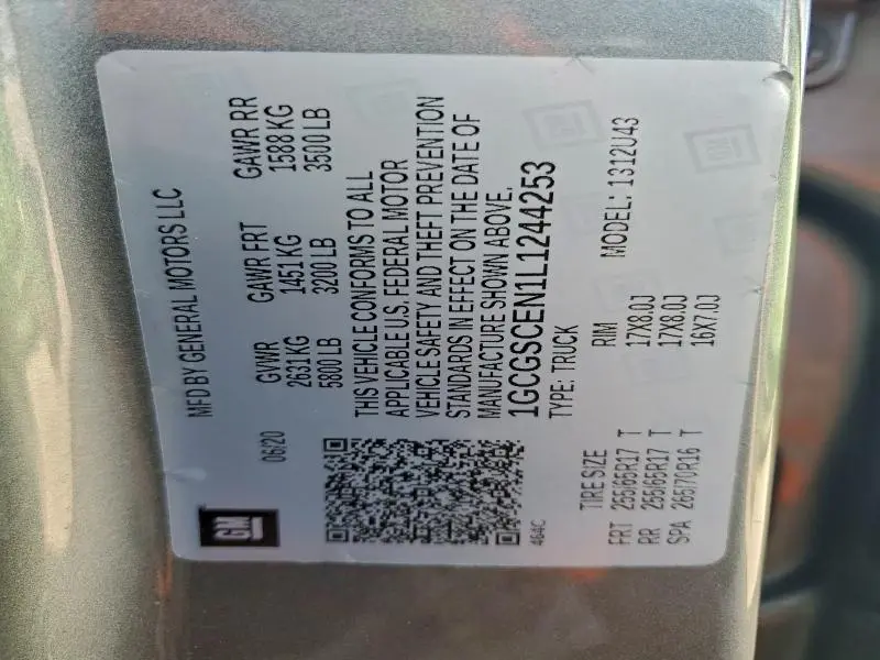 2020 CHEVROLET COLORADO LT  