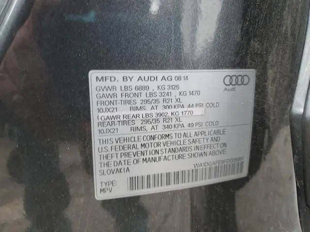 2015 AUDI Q7 PRESTIGE  