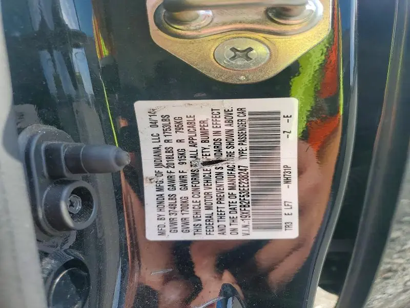 2014 HONDA CIVIC LX  