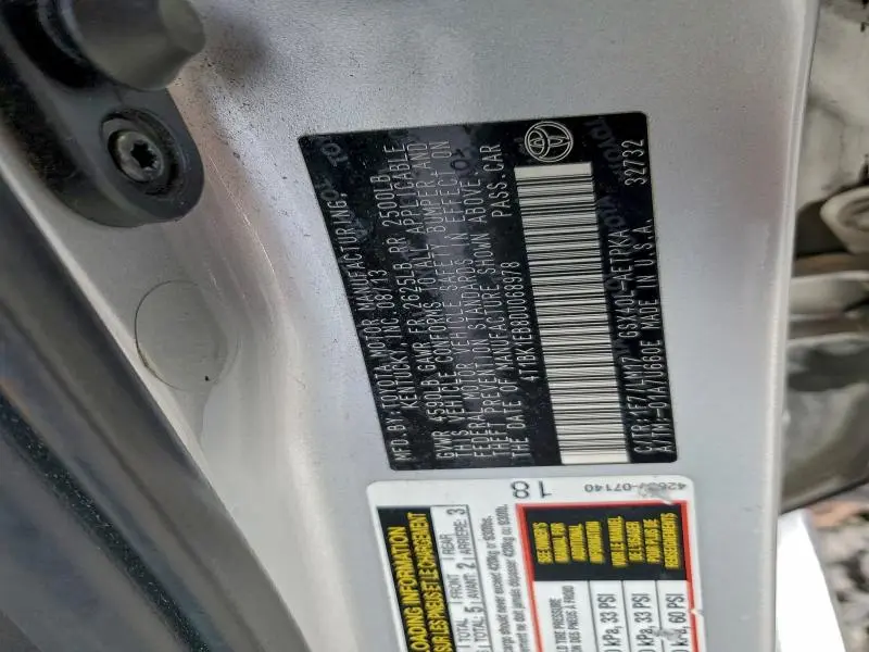 2013 TOYOTA AVALON BASE  