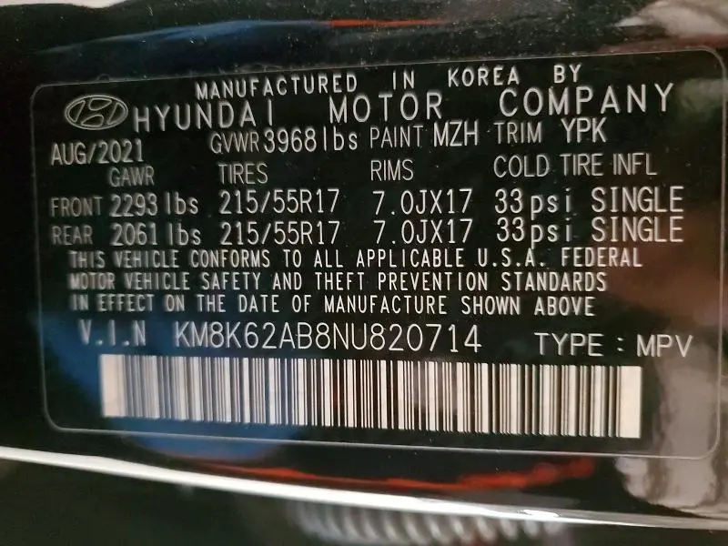 2022 HYUNDAI KONA SEL  