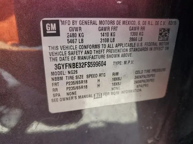 2015 CADILLAC SRX LUXURY COLLECTION  