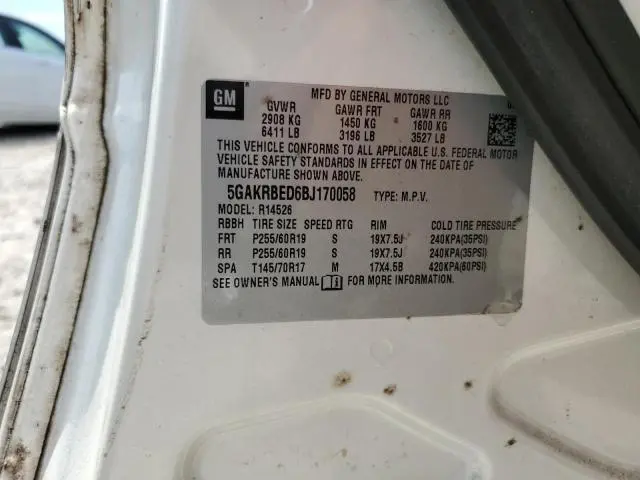 2011 BUICK ENCLAVE CXL  