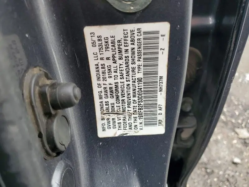 2013 HONDA CIVIC LX  