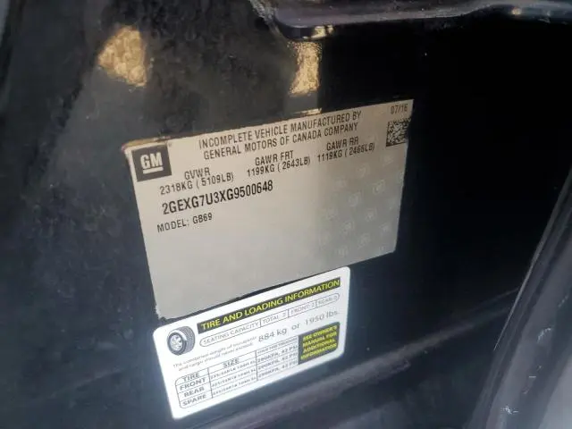 2016 CADILLAC XTS FUNERAL COACH  