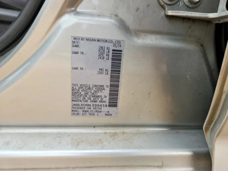 2024 NISSAN ALTIMA SL  