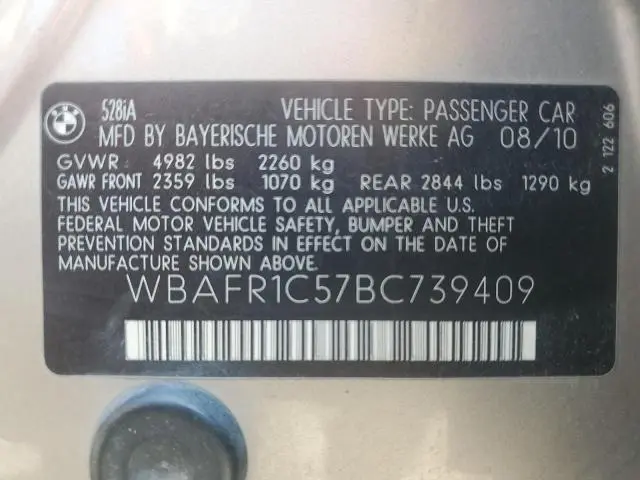 2011 BMW 528 I  