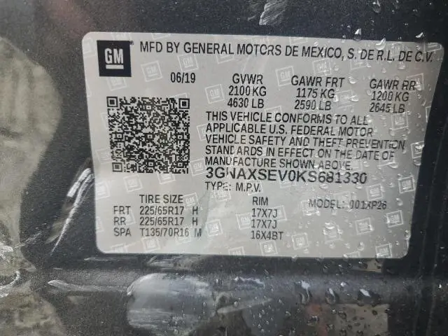 2019 CHEVROLET EQUINOX LS  