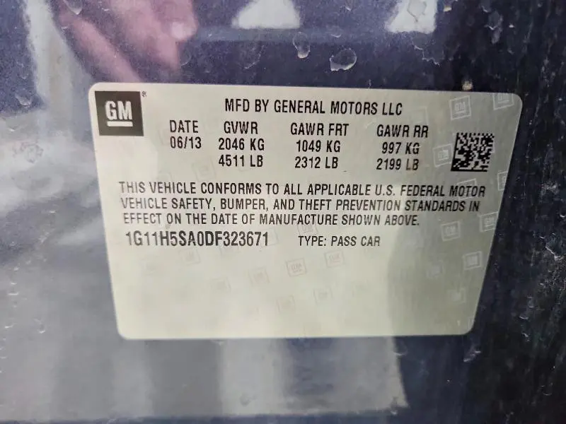 2013 CHEVROLET MALIBU LTZ  