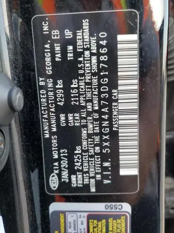 2013 KIA OPTIMA EX  