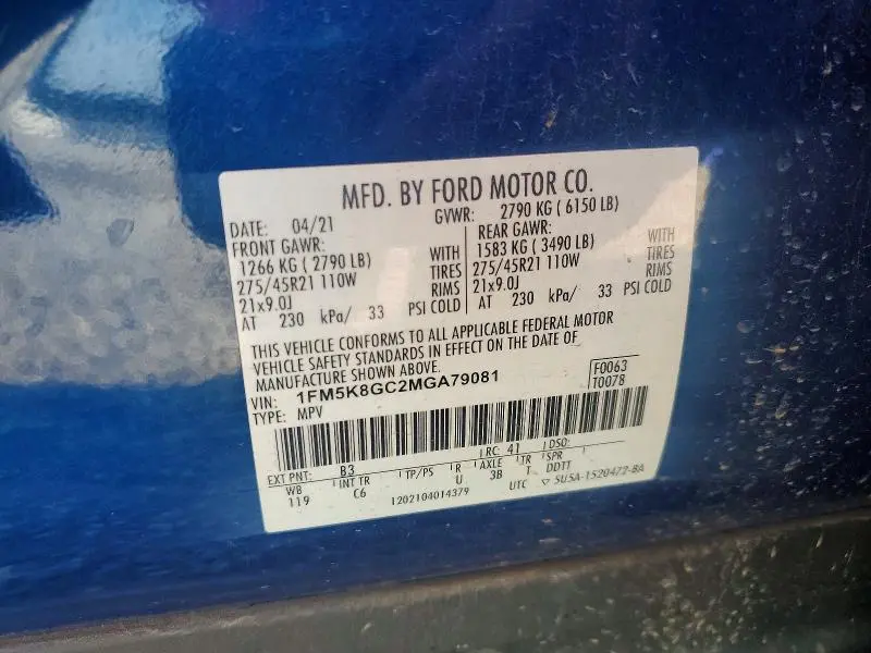 2021 FORD EXPLORER ST  