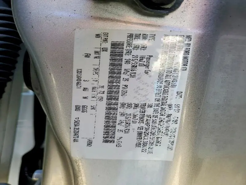 2012 FORD FOCUS SEL  