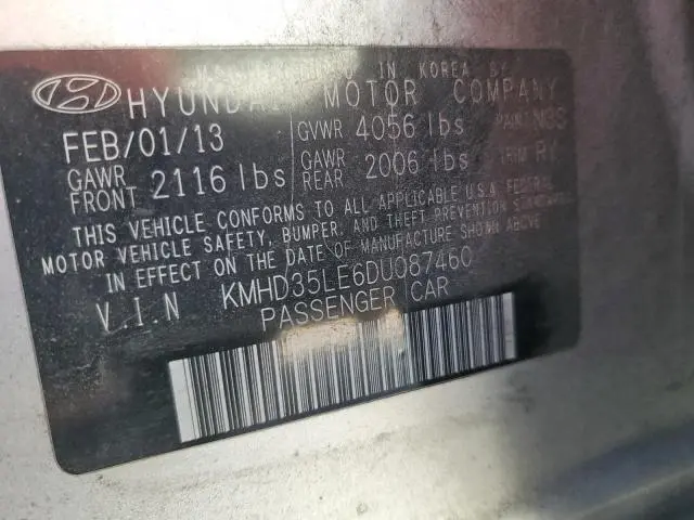 2013 HYUNDAI ELANTRA GT   