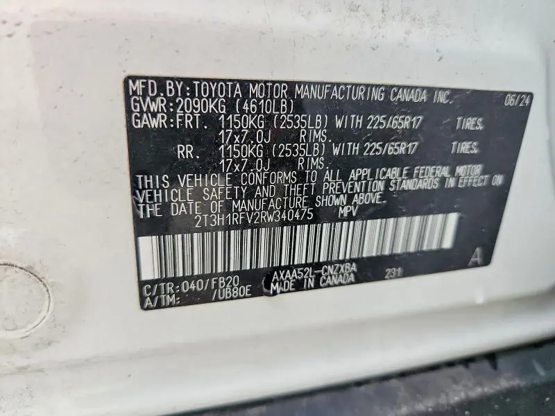 2024 TOYOTA RAV4 LE  