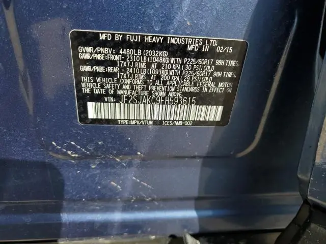 2015 SUBARU FORESTER 2.5I LIMITED