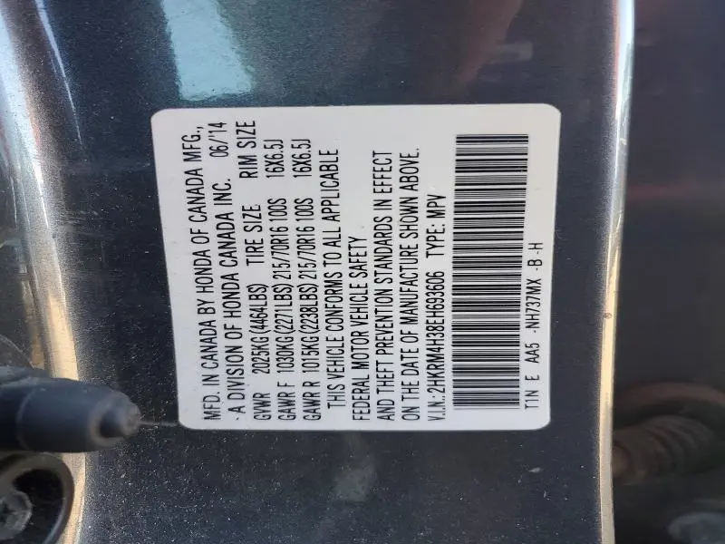 2014 HONDA CR-V LX  