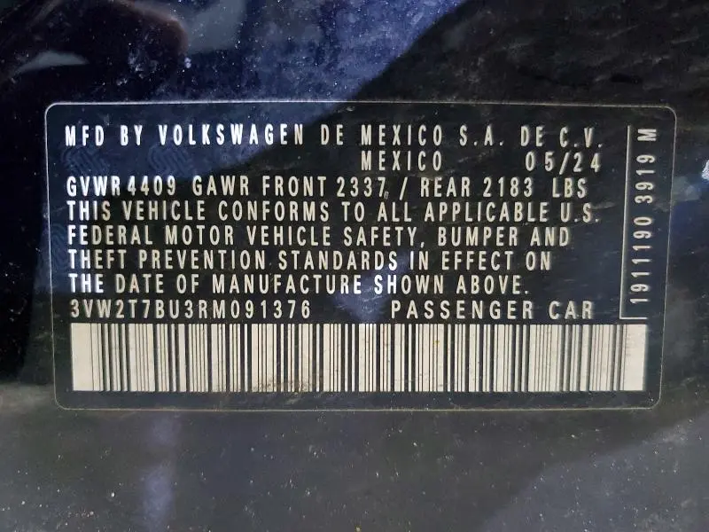 2024 VOLKSWAGEN JETTA GLI AUTOBAHN  