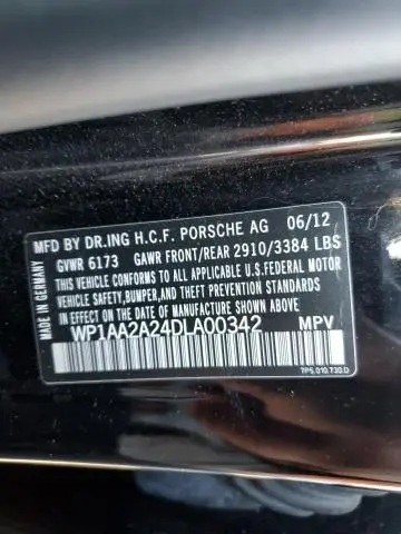 2013 PORSCHE CAYENNE   