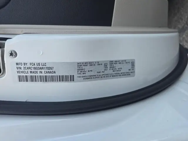 2022 CHRYSLER PACIFICA TOURING L  