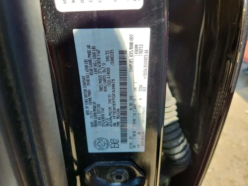 2016 FORD F150 SUPERCREW  