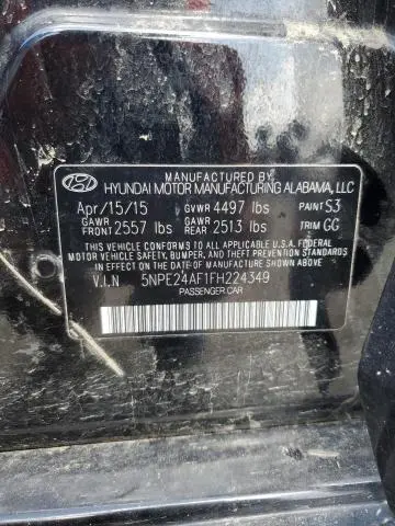 2015 HYUNDAI SONATA SE  