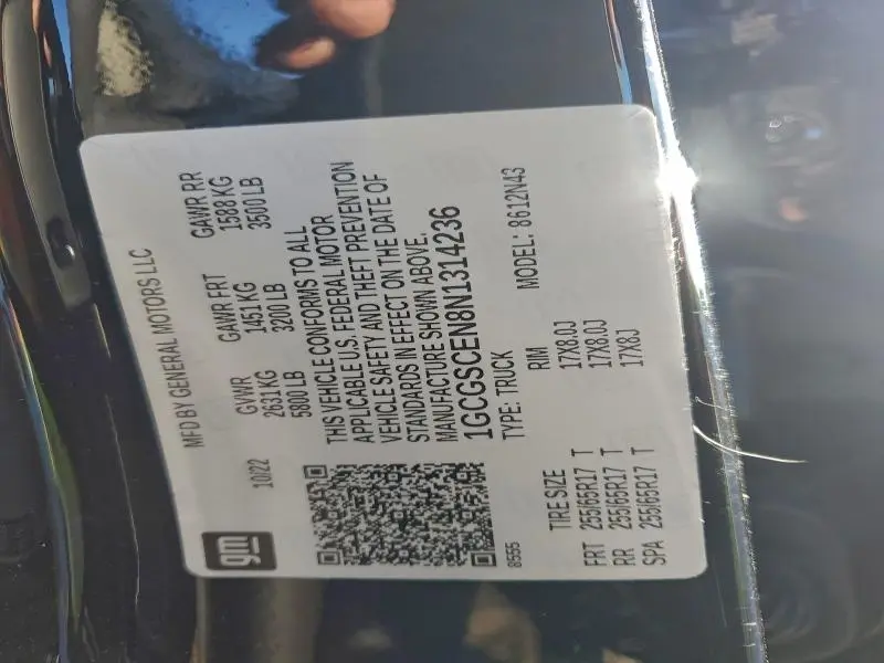 2022 CHEVROLET COLORADO LT  