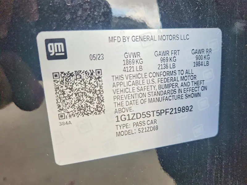 2023 CHEVROLET MALIBU LT  