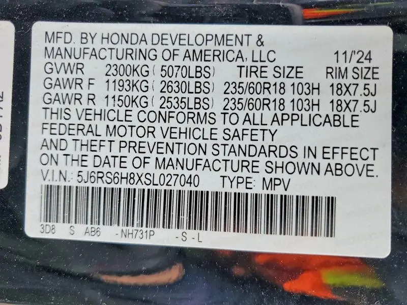 2025 HONDA CR-V SPORT-L  